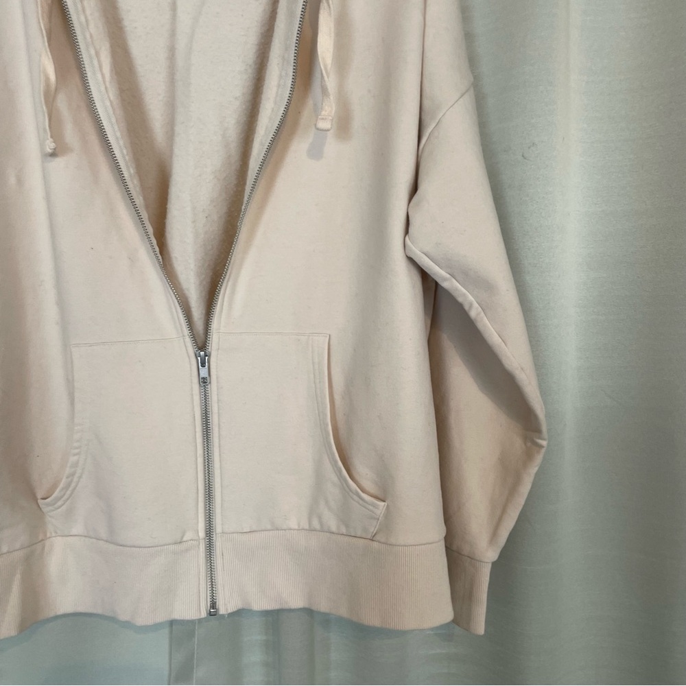 Time and Tru Cream Zip-Up Hoodie - Picture 5 of 9